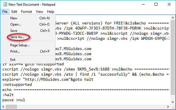 Save batch script Save batch script
