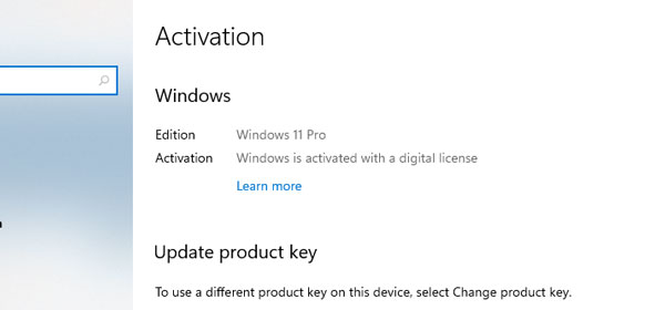 windows 11 is activated successfully